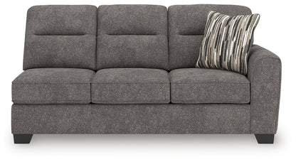 Olten Graphite Right-Arm Facing Sofa - 3130567