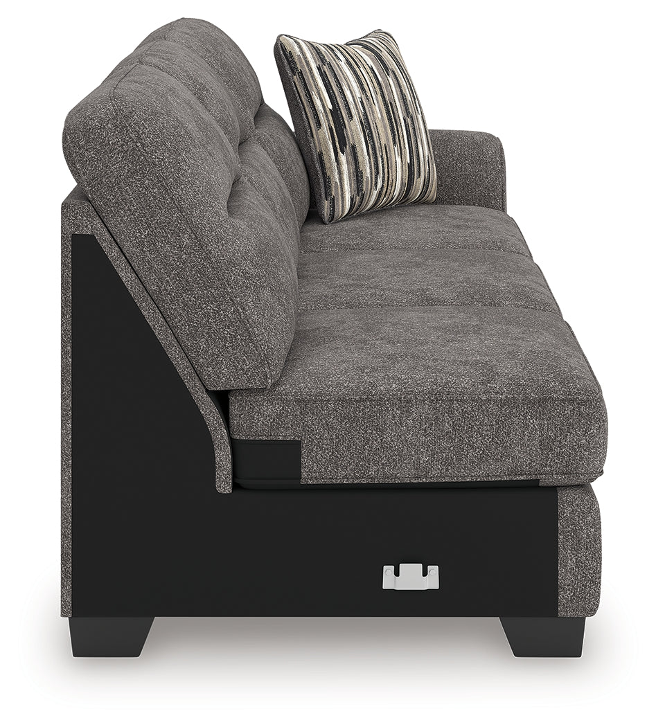 Olten Graphite Right-Arm Facing Sofa - 3130567