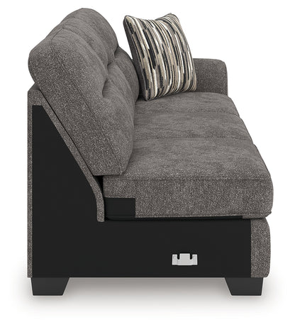 Olten Graphite Right-Arm Facing Sofa - 3130567