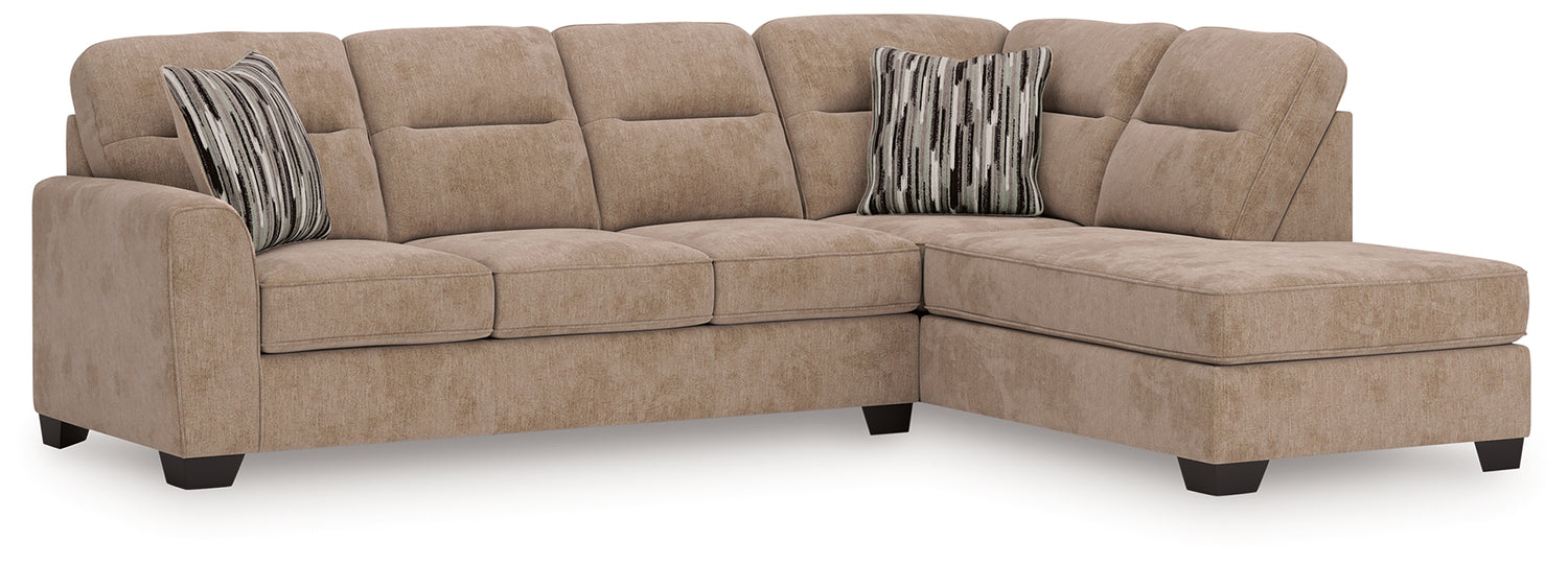 Olten Mocha 2-Piece Sectional with Chaise - 31304S2
