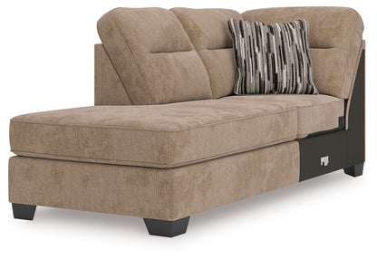 Olten Mocha Left-Arm Facing Corner Chaise - 3130416