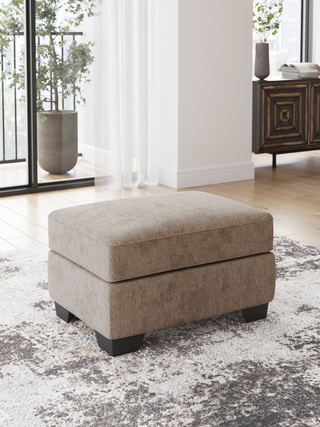 Olten Mocha Ottoman - 3130414