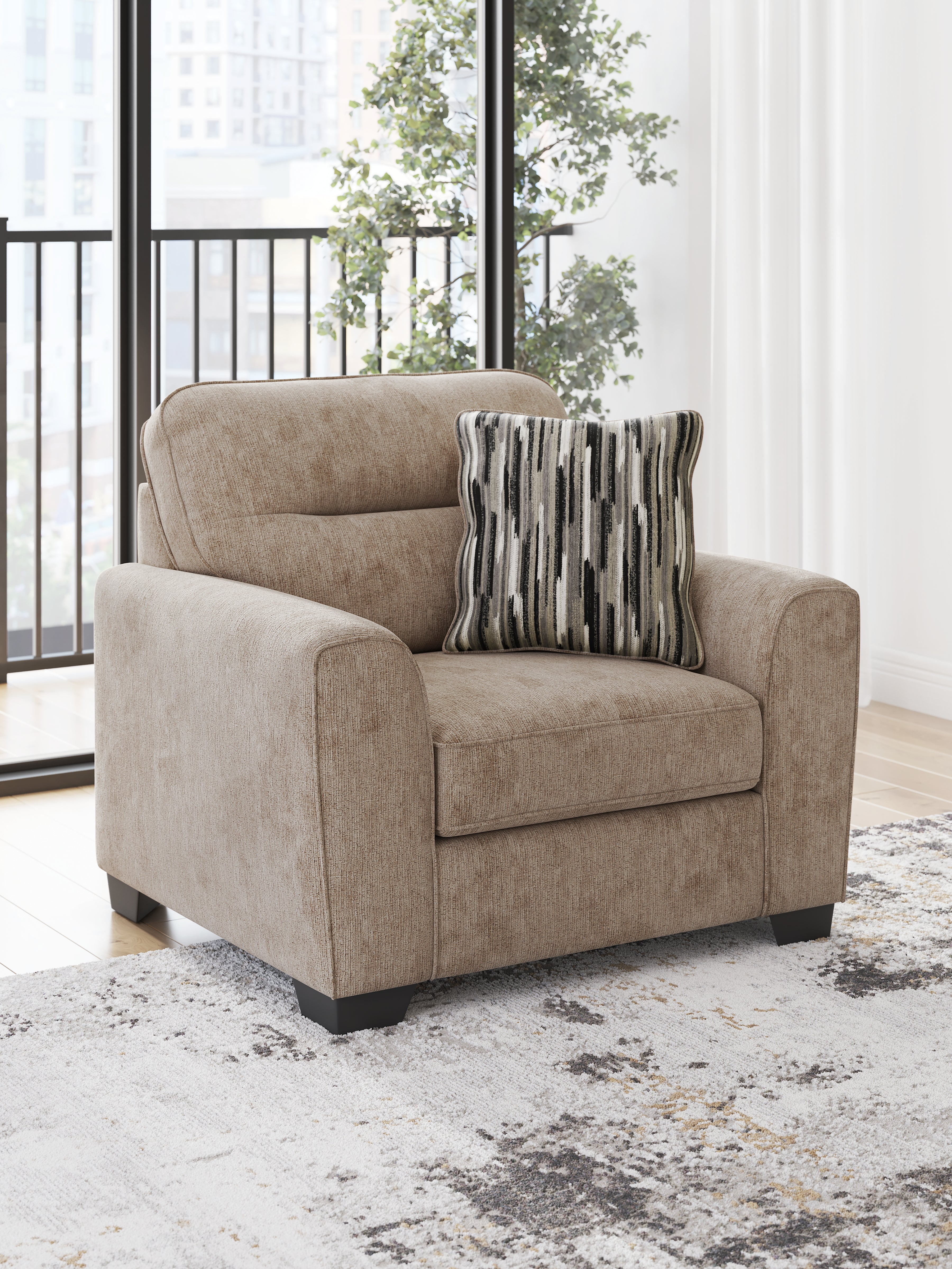 Olten Mocha Oversized Chair - 3130423