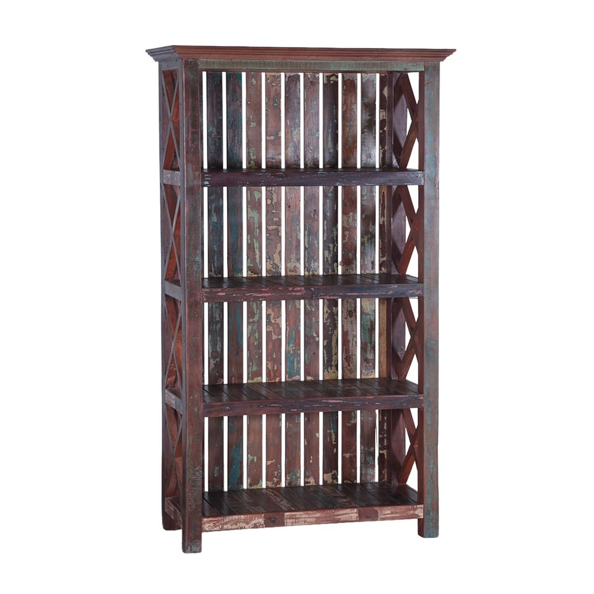 Tall Wooden Book Rack
