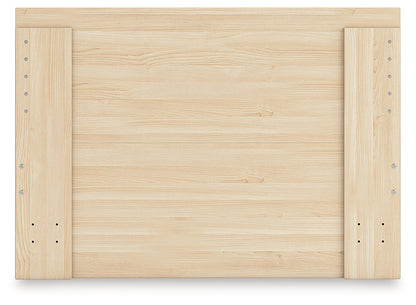 Onita Natural Full Panel Platform Bed with 1 Side Storage - EB9632B11
