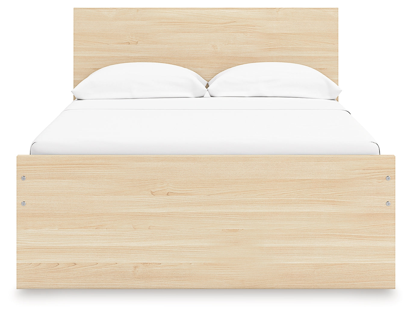 Onita Natural Full Panel Platform Bed with 1 Side Storage - EB9632B11