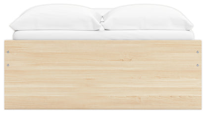 Onita Natural Full Platform Bed with 1 Side Storage - EB9632B8