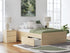 Onita Natural Full Platform Bed with 2 Side Storage - EB9632B14