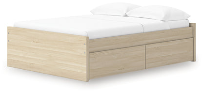 Onita Natural Full Platform Bed with 2 Side Storage - EB9632B14