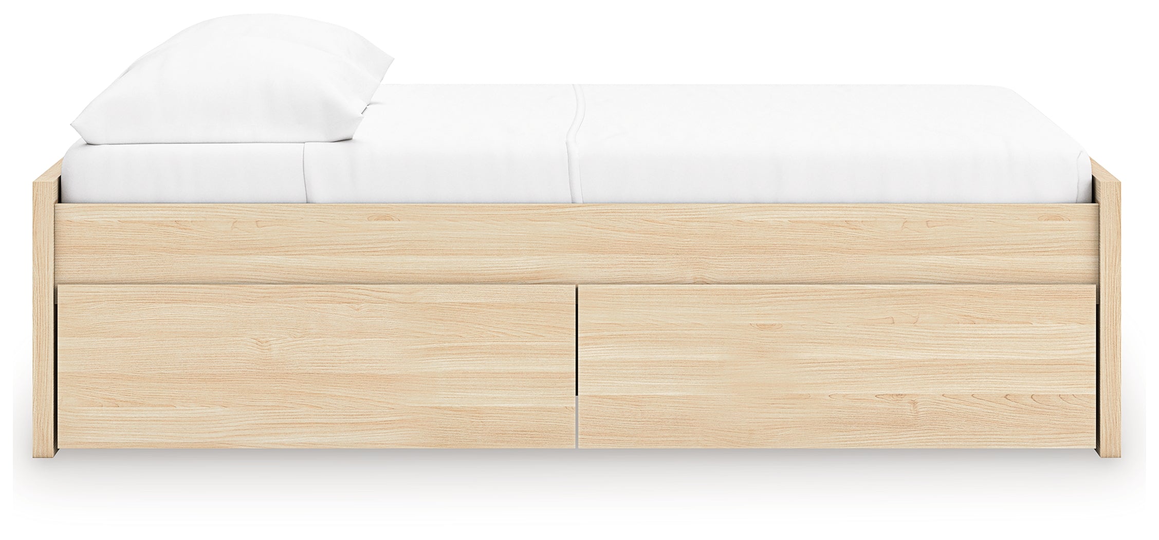 Onita Natural Full Platform Bed with 2 Side Storage - EB9632B14