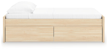 Onita Natural Full Platform Bed with 2 Side Storage - EB9632B14