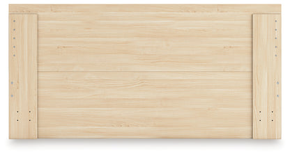 Onita Natural King Panel Platform Bed with Storage - EB9632B23