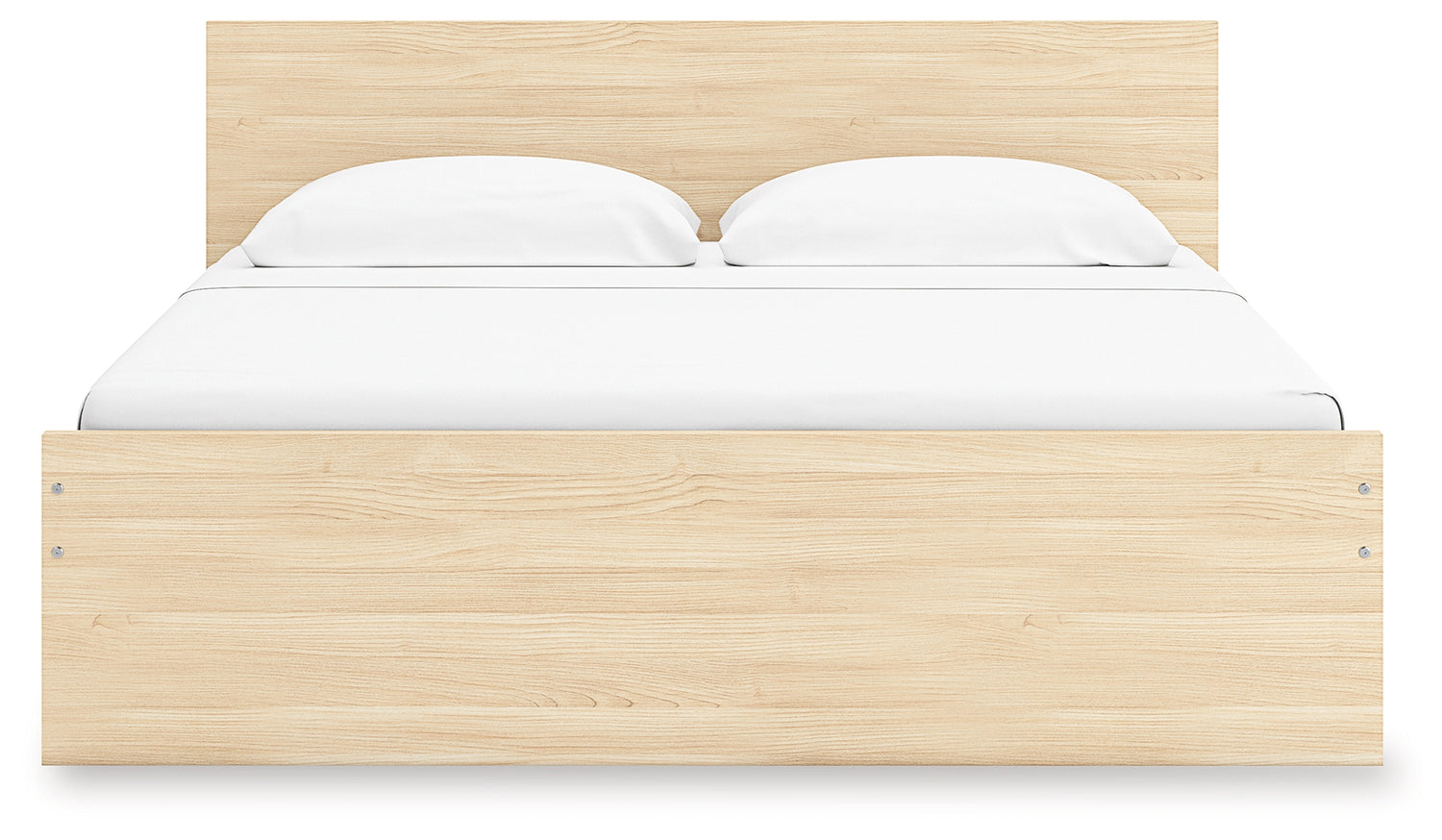 Onita Natural King Panel Platform Bed with Storage - EB9632B23