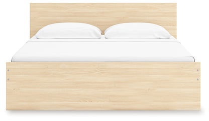 Onita Natural King Panel Platform Bed with Storage - EB9632B23