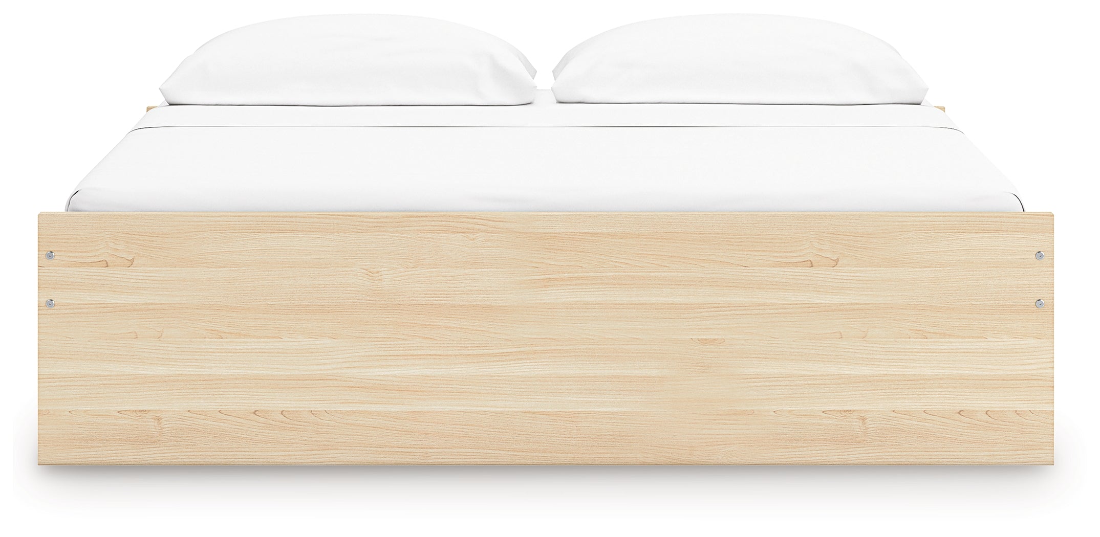 Onita Natural King Platform Bed with 2 Side Storage - EB9632B21