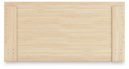 Onita Natural Queen Panel Platform Bed with 2 Side Storage - EB9632B18