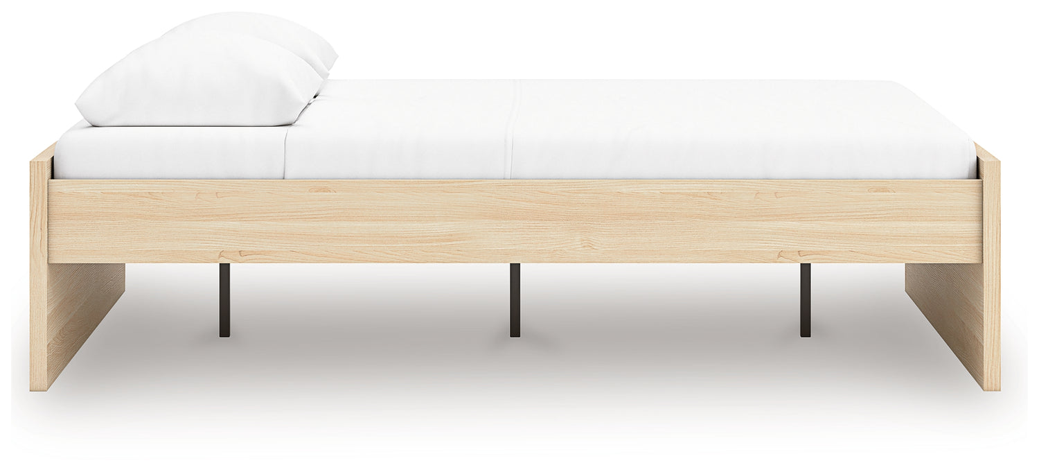 Onita Natural Queen Platform Bed - EB9632B3