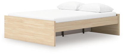 Onita Natural Queen Platform Bed with 2 Side Storage - EB9632B15