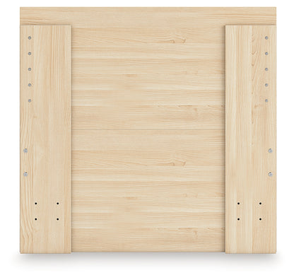 Onita Natural Twin Panel Platform Bed - EB9632B4