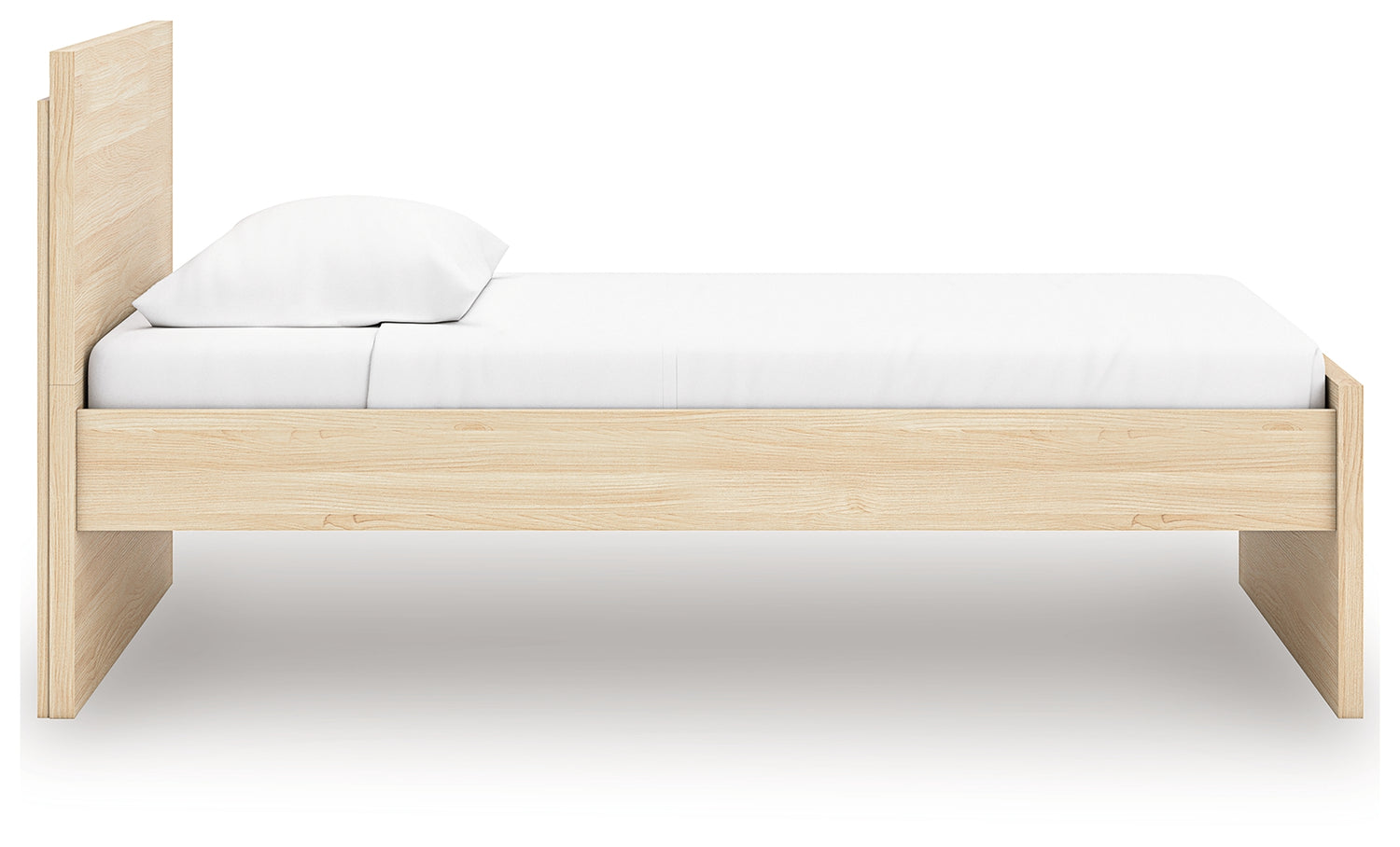 Onita Natural Twin Panel Platform Bed - EB9632B4