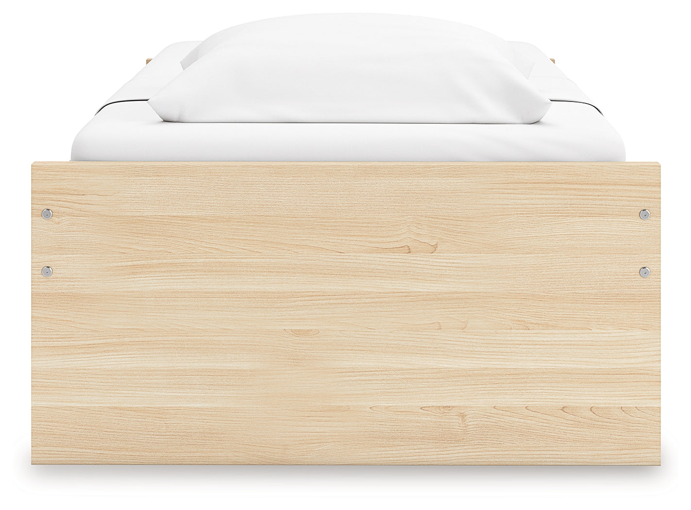 Onita Natural Twin Platform Bed with 1 Side Storage - EB9632B7