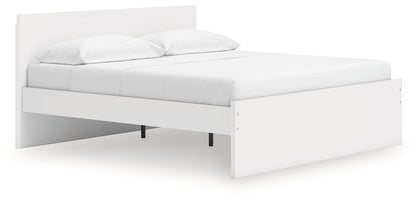 Onita White King Panel Platform Bed - EB9630B19