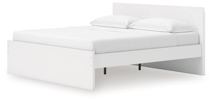 Onita White King Panel Platform Bed - EB9630B19