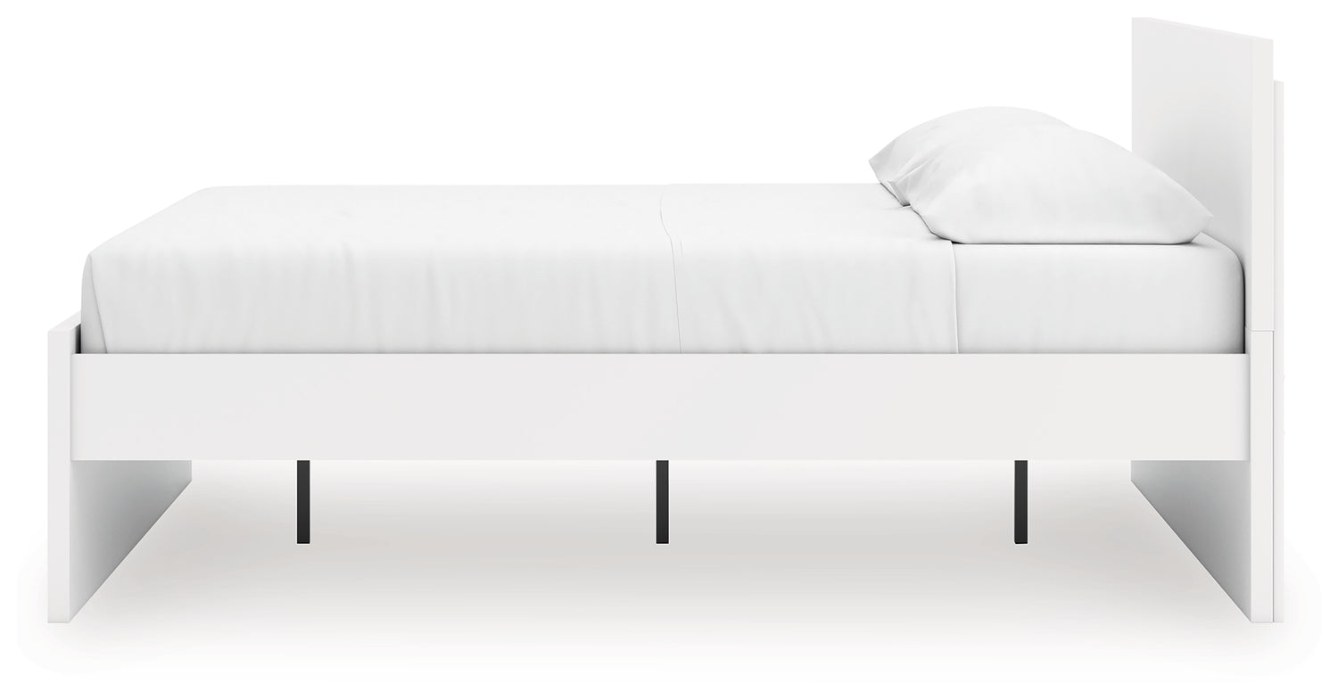 Onita White King Panel Platform Bed - EB9630B19
