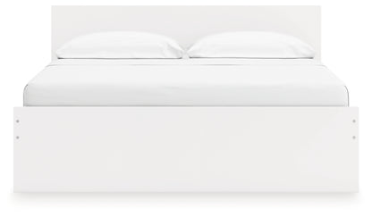 Onita White King Panel Platform Bed with Storage - EB9630B20