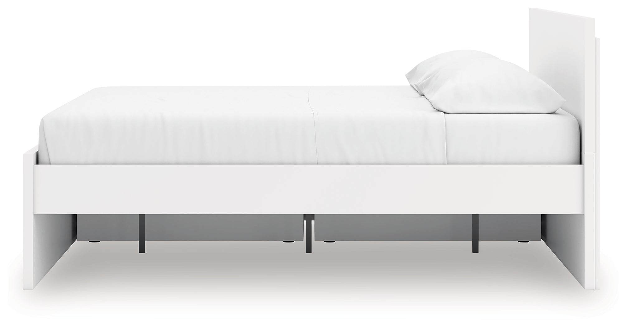 Onita White King Panel Platform Bed with Storage - EB9630B20