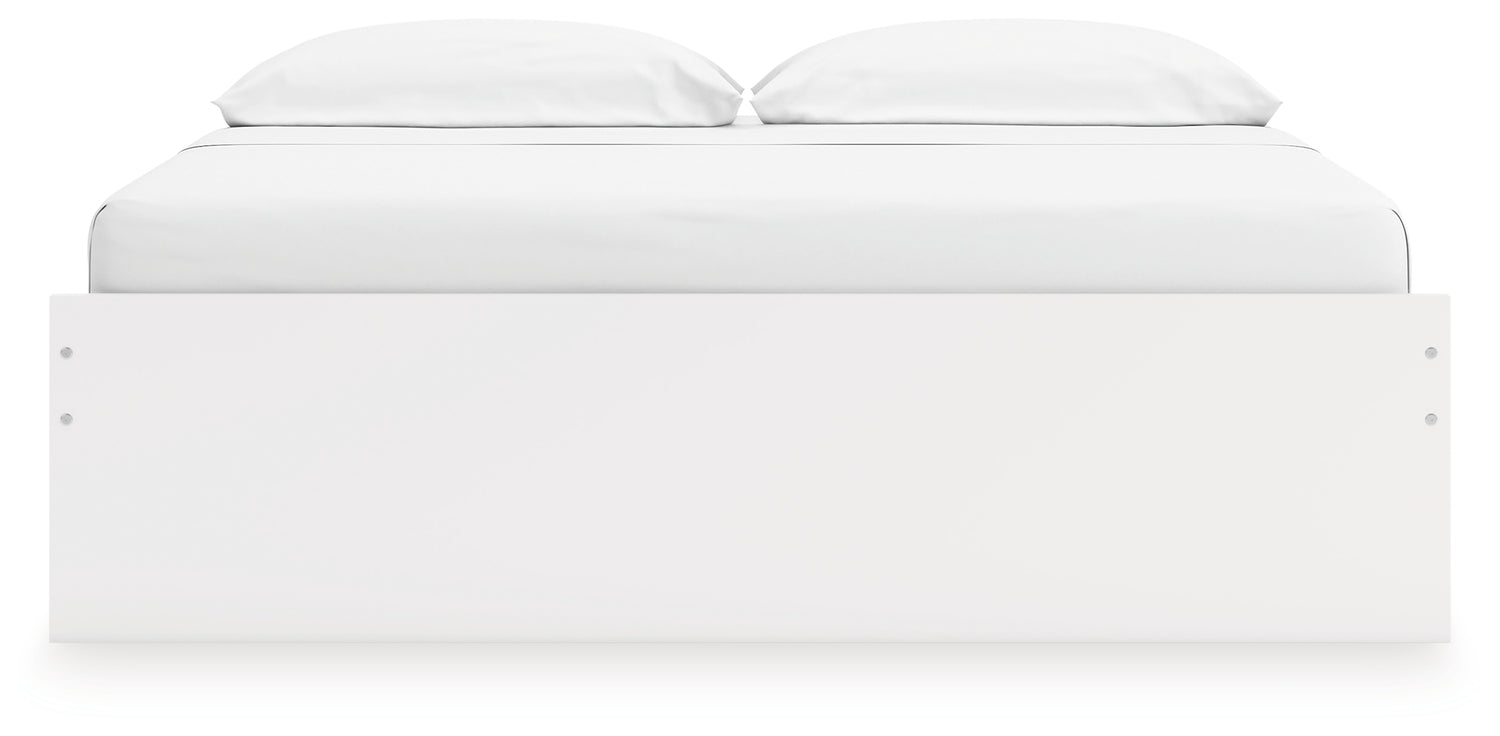 Onita White King Platform Bed - EB9630B17