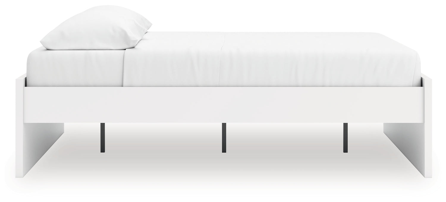 Onita White King Platform Bed - EB9630B17