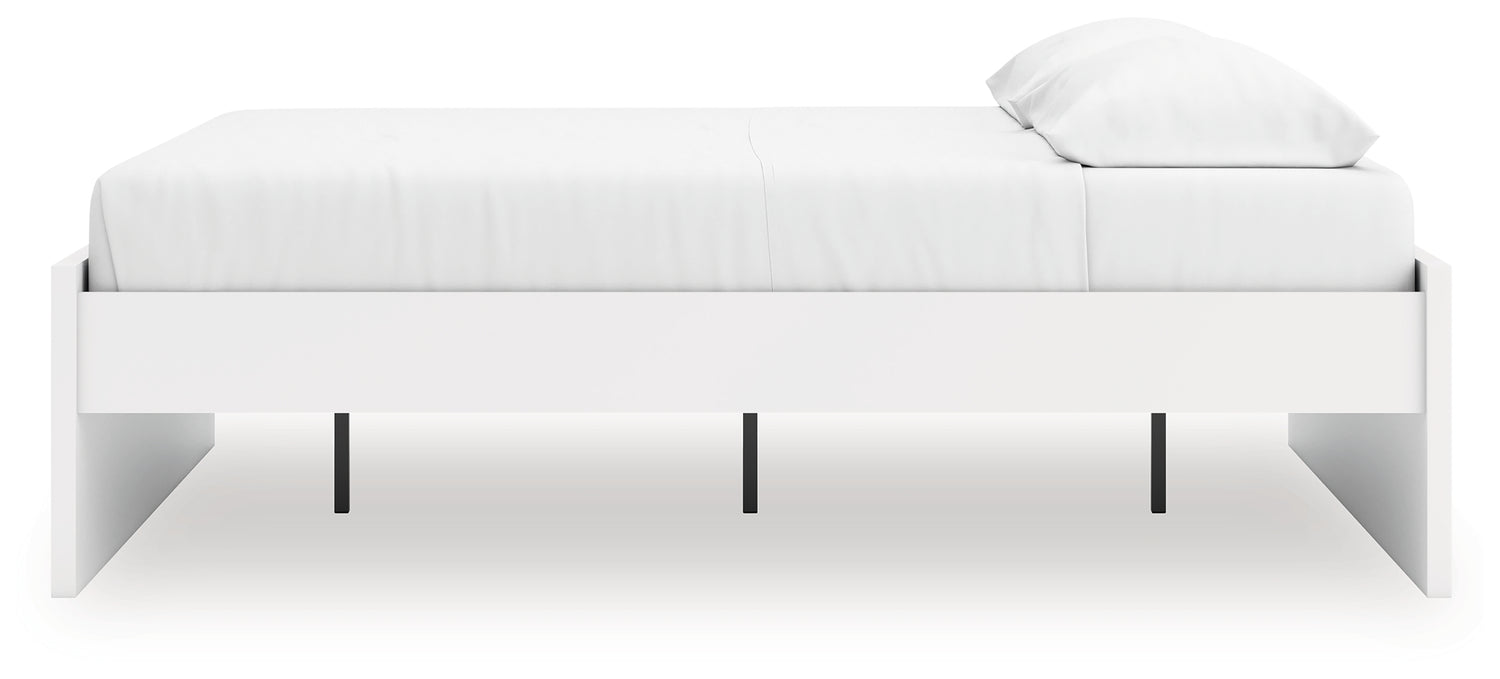 Onita White King Platform Bed - EB9630B17