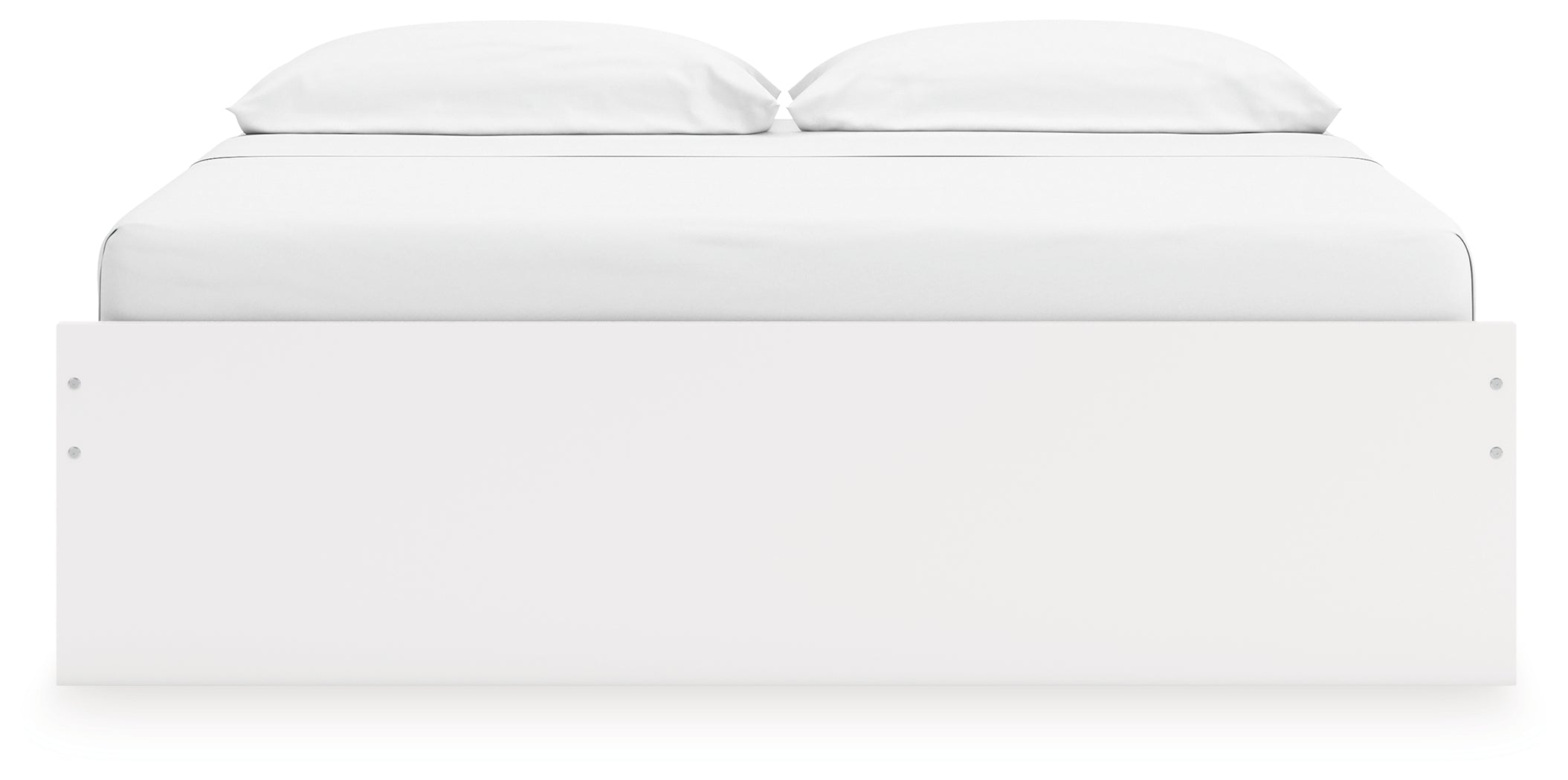 Onita White King Platform Bed with 2 Side Storage - EB9630B18