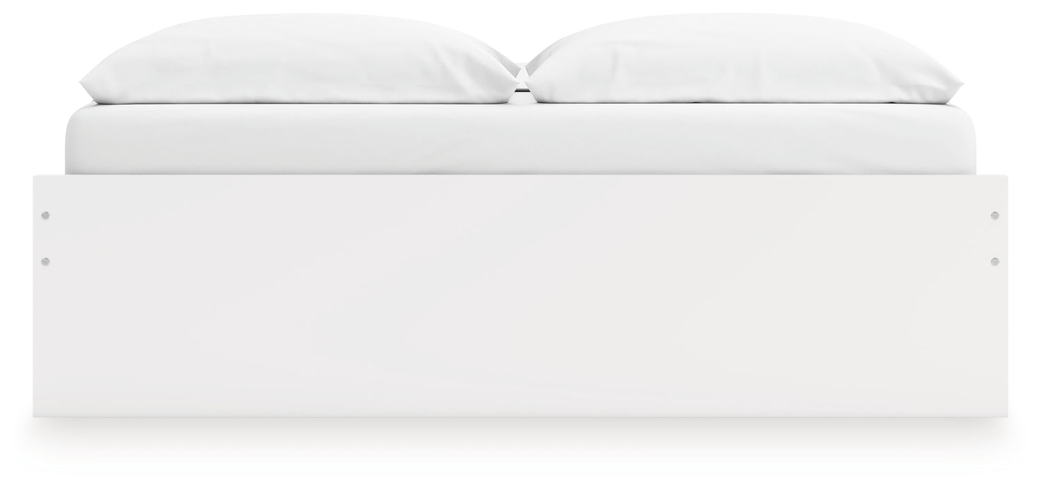 Onita White King Platform Bed with 2 Side Storage - EB9630B18
