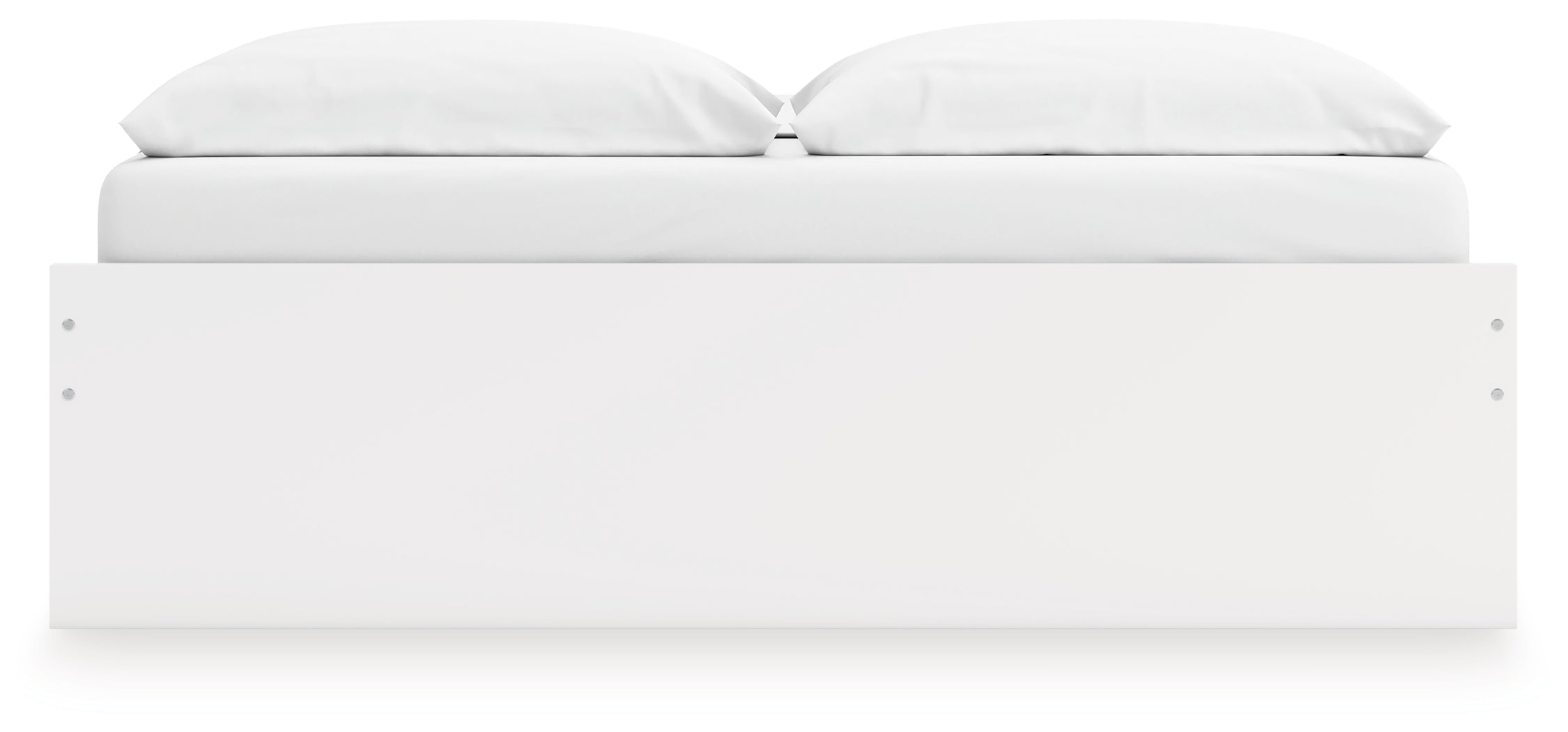 Onita White King Platform Bed with 2 Side Storage - EB9630B18