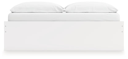 Onita White King Platform Bed with 2 Side Storage - EB9630B18