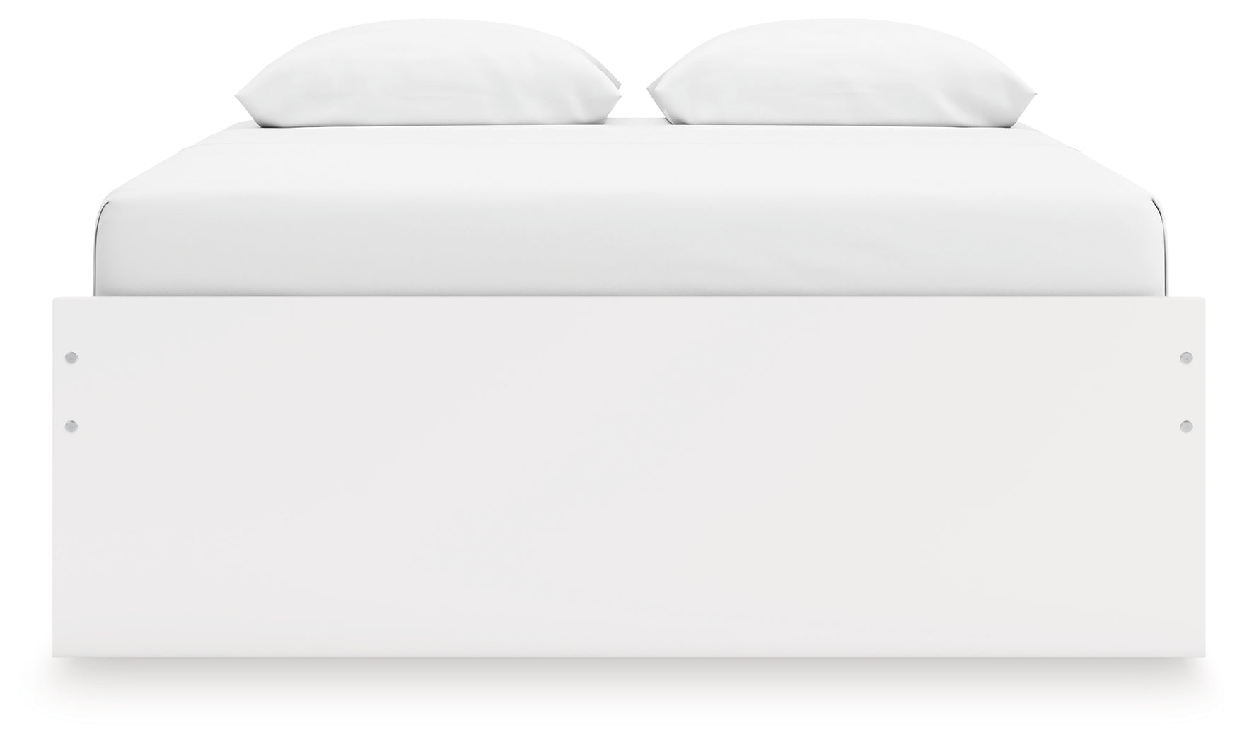 Onita White Queen Platform Bed with 1 Side Storage - EB9630B22