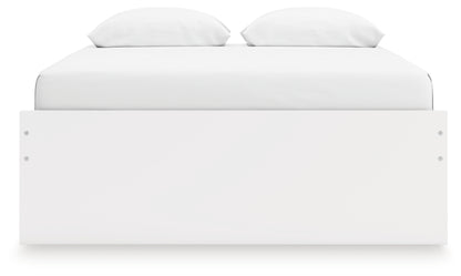 Onita White Queen Platform Bed with 1 Side Storage - EB9630B22