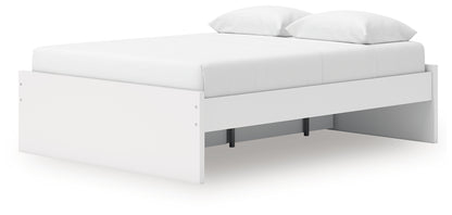 Onita White Queen Platform Bed with 1 Side Storage - EB9630B22