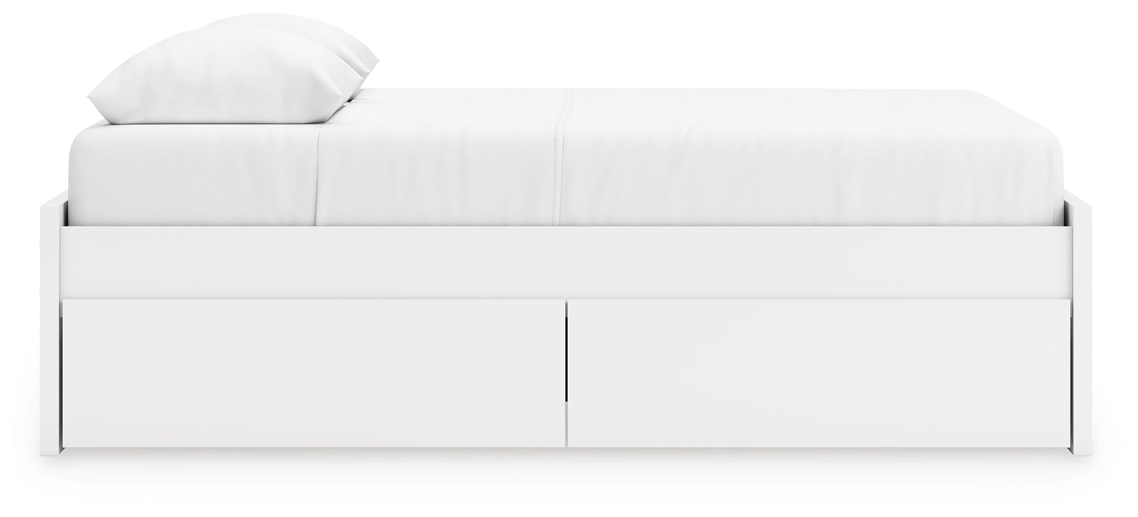 Onita White Queen Platform Bed with 1 Side Storage - EB9630B22