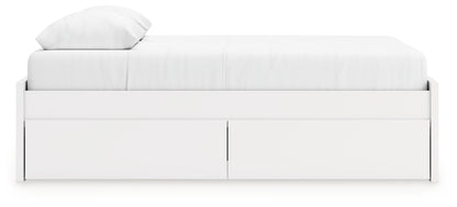 Onita White Queen Platform Bed with 1 Side Storage - EB9630B22