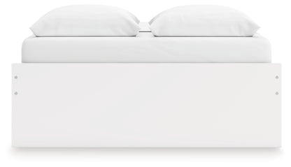 Onita White Queen Platform Bed with 1 Side Storage - EB9630B22