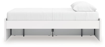 Onita White Queen Platform Bed with 1 Side Storage - EB9630B22