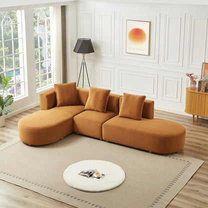 Orby  Velvet Sectional Sofa Left Facing - SEC02902001