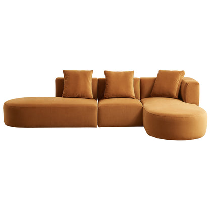 Orby  Velvet Sectional Sofa Right Facing - SEC02902002