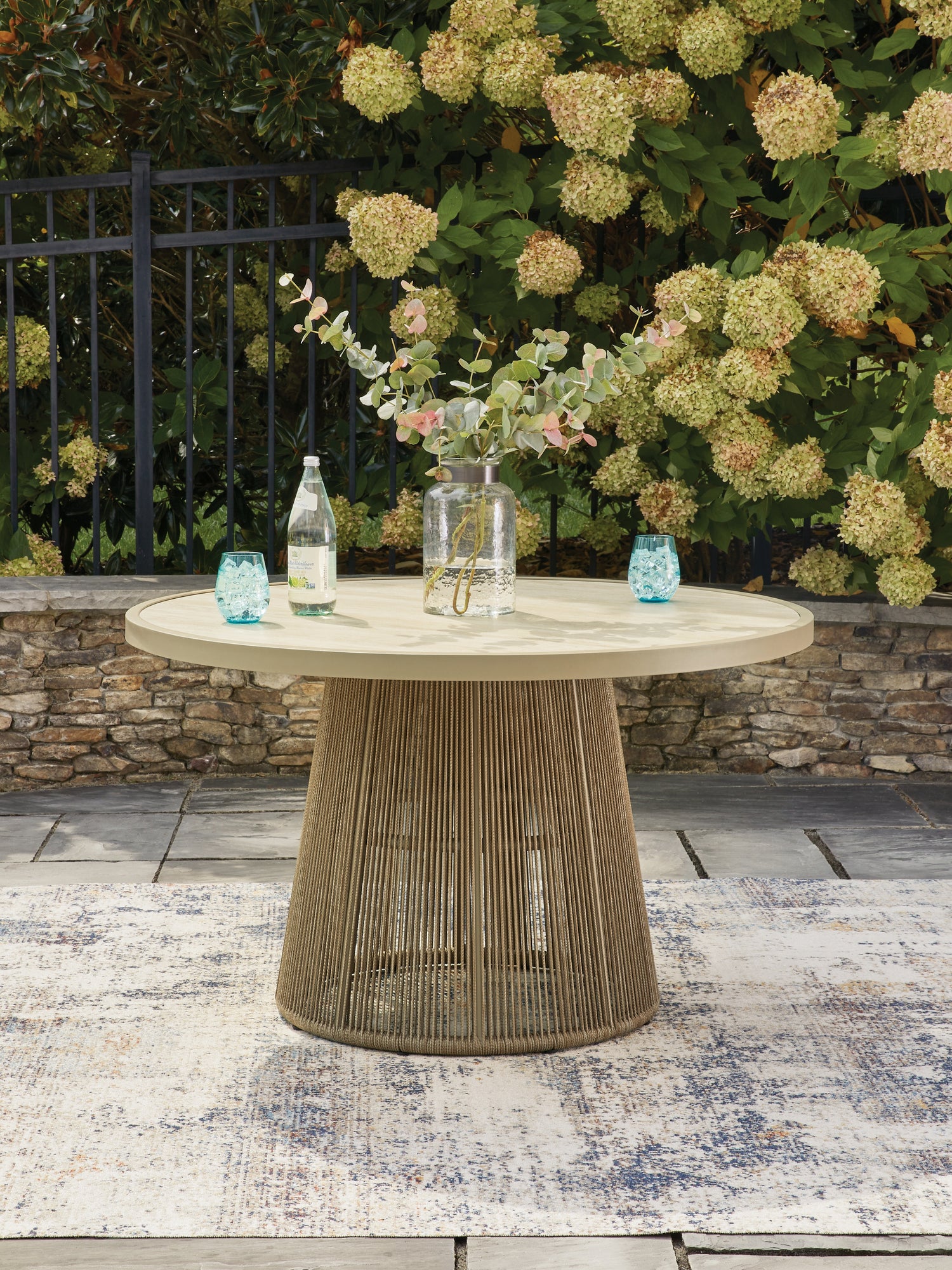 Orchard Beach Beige Outdoor Dining Table - PCP373P2