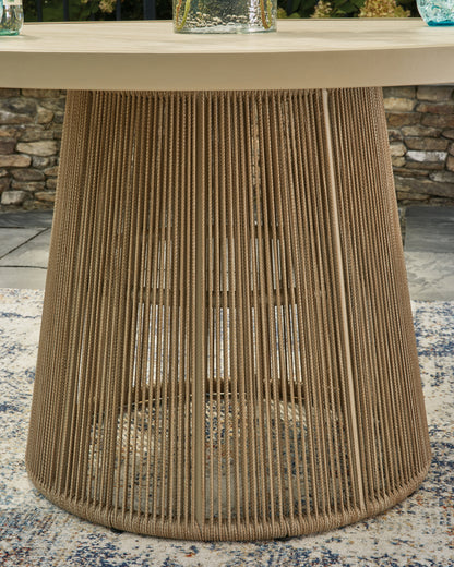 Orchard Beach Beige Outdoor Dining Table - PCP373P2