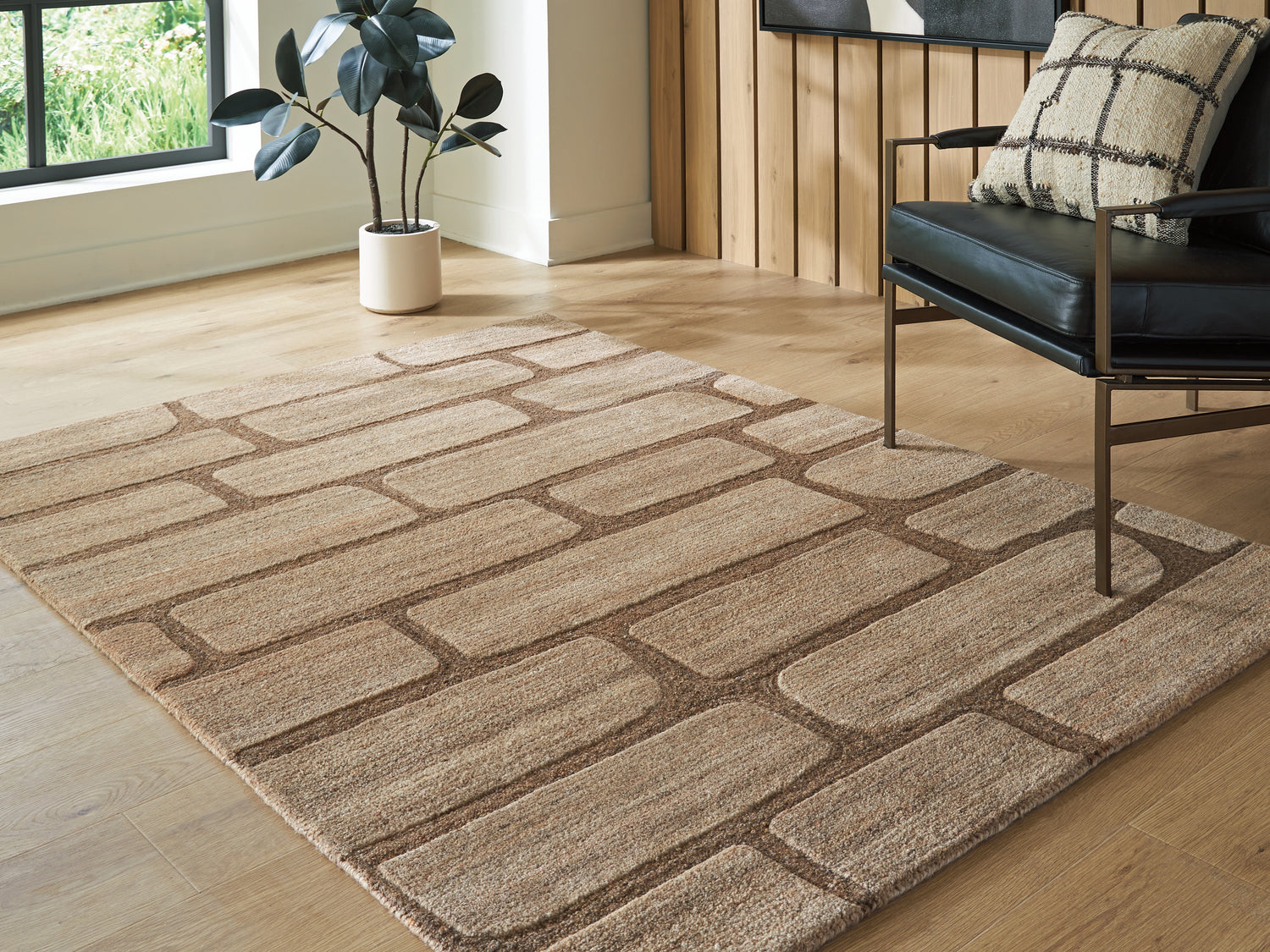 Orest Brown Medium Rug - R407982