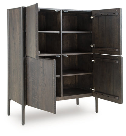 Orsonal Espresso Brown Accent Cabinet - A4000686